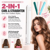 Woyuosn 2-in-1 Mini Curling Iron