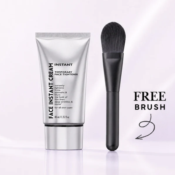 Instant firming face tightener and brush