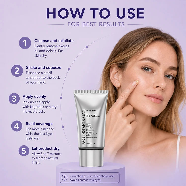 How to apply face tightener