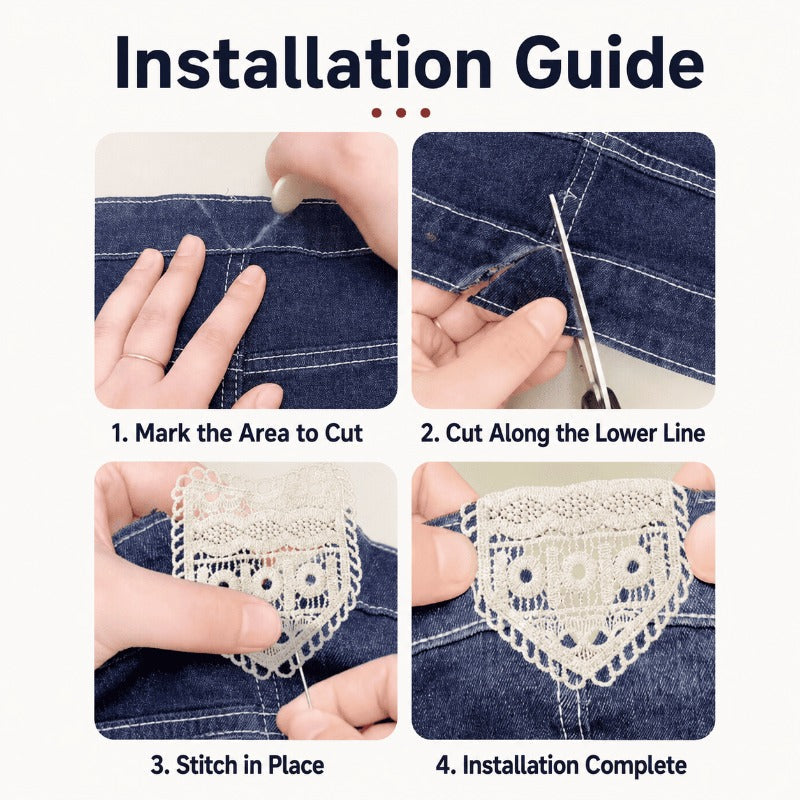 Sew On Lace Waistband Extender