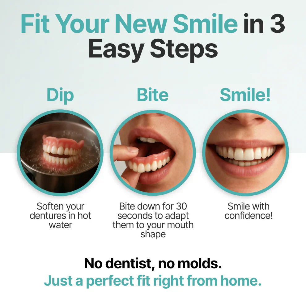 🌎Ends Today: 70% OFF! ⏰Modehealthy™ ADA-Certified Strong Suction Denture