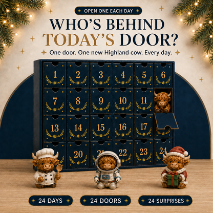 🔥LAST DAY 53% OFF-🐮 24 Days of Highland Cow Advent Calendar