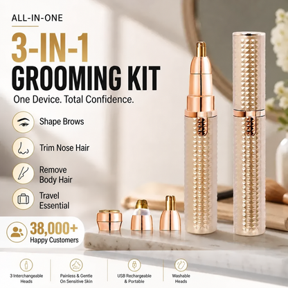 ✂️ 2026 Sale —🔥 Portable Electric Eyebrow Trimmer – Interchangeable Heads 🪒