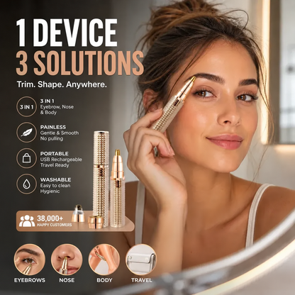 ✂️ 2026 Sale —🔥 Portable Electric Eyebrow Trimmer – Interchangeable Heads 🪒