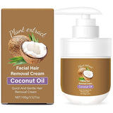 Coconut Oil Facial & Body Hair Removal Cream – Gentle & Moisturizing