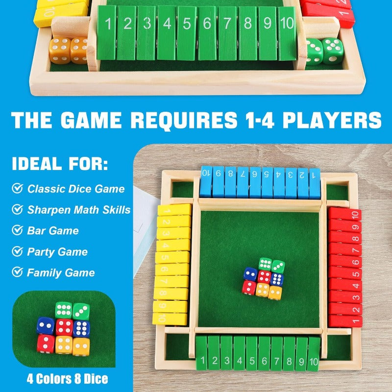 Shut the Box Game Set