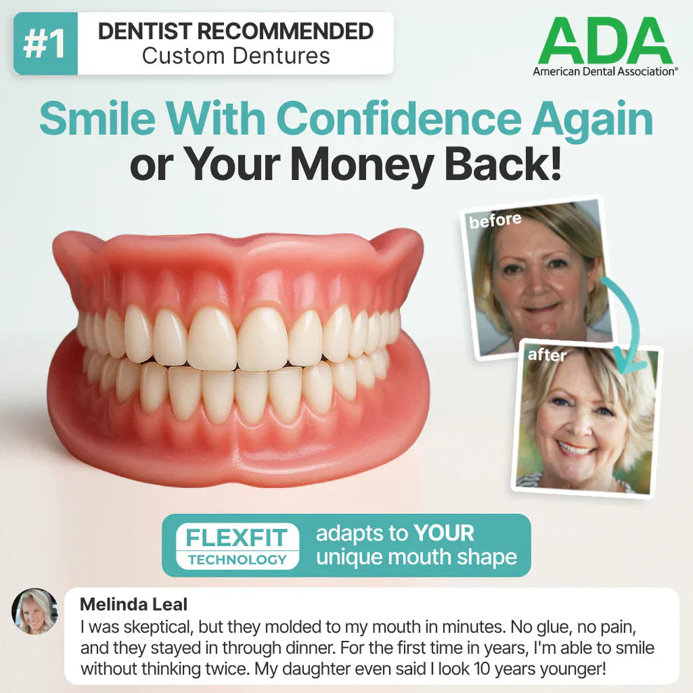 🌎Ends Today: 70% OFF! ⏰Modehealthy™ ADA-Certified Strong Suction Denture
