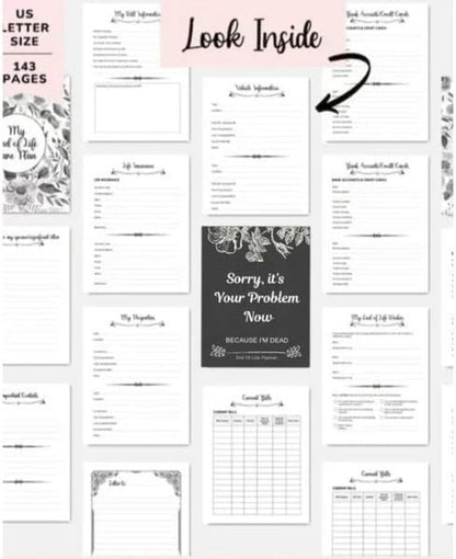 Humorous End-of-Life Planner