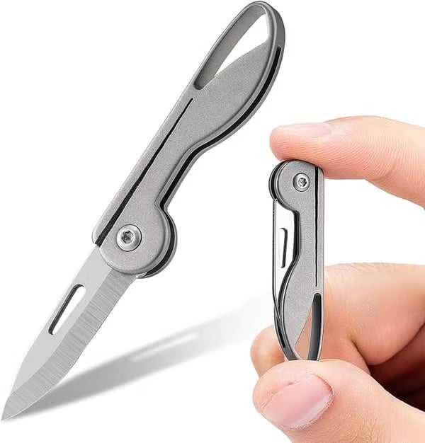 Mini Titanium Alloy Folding Pocket Knife