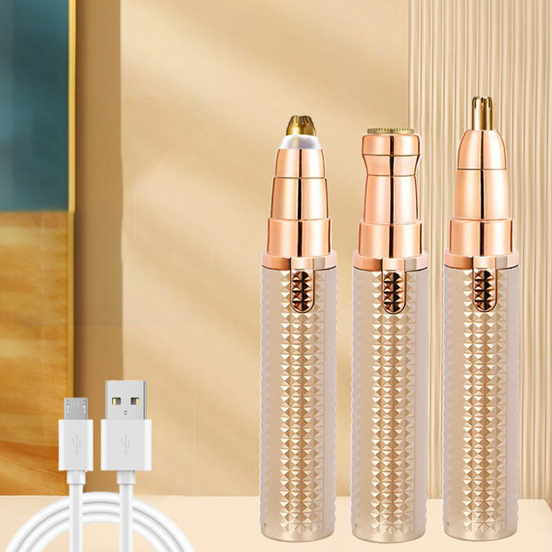 ✂️ 2026 Sale —🔥 Portable Electric Eyebrow Trimmer – Interchangeable Heads 🪒