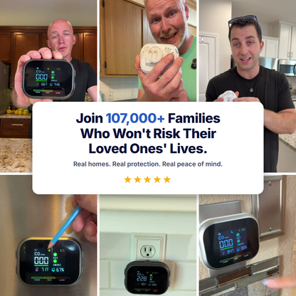 🔥6-in-1 Smoke, Gas & CO Detector